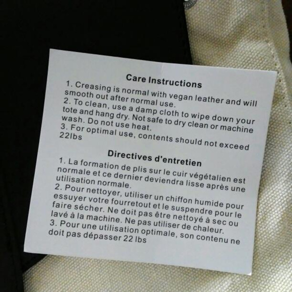 NWOT DEUX LUX Backpack Vegan Leather Canvas - Picture 8 of 8